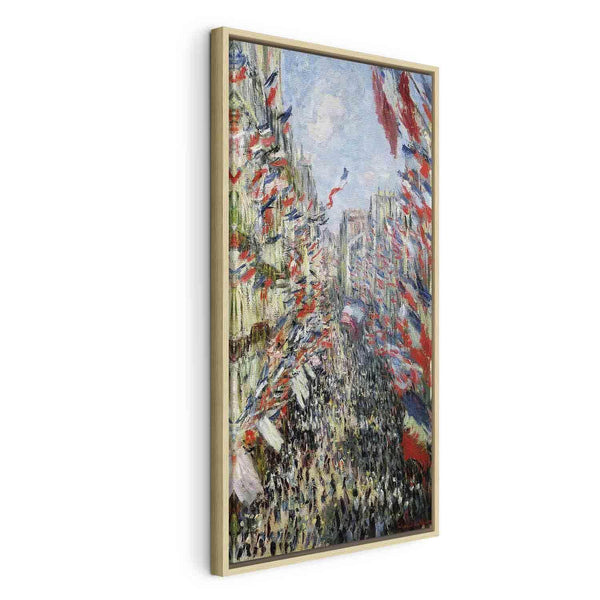 Quadro - The Rue Montorgueil Paris Celebration of June (Claude Monet)