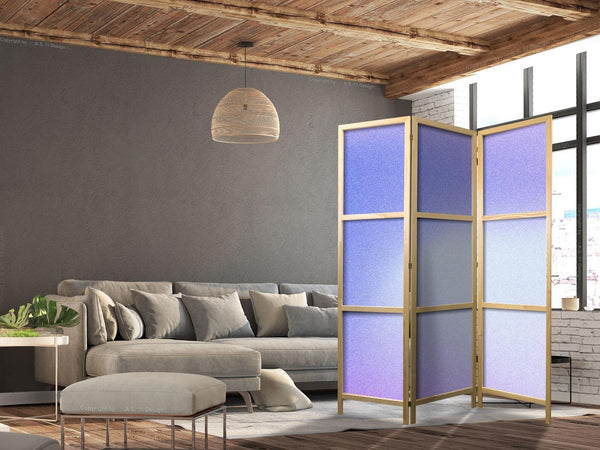 Paravento giapponese - Heather Mist - Delicate Gradient Composed of Various Shades of Violet