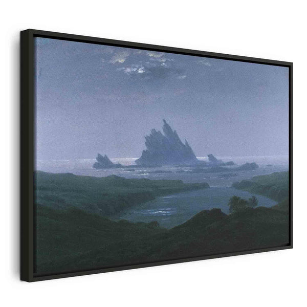 Quadro - Cliff reef on the beach (Caspar David Friedrich)