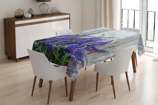 Tovaglia Lavanda sul Legno