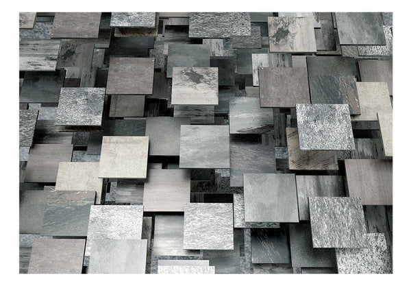 Carta da parati 3D - Grey Squares