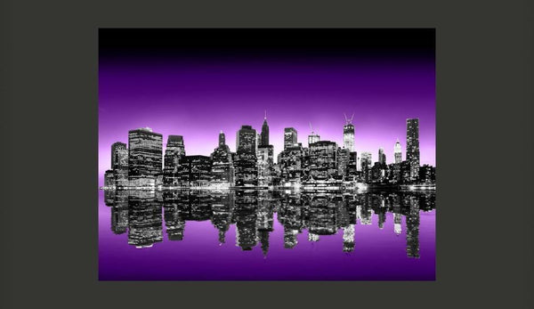 Carta da parati - The Big Apple in purple color